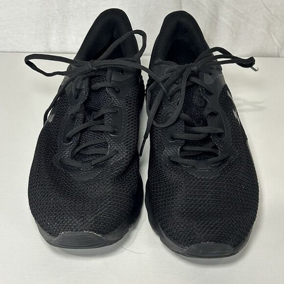 Under Armour Charged Escape 4 Black Black Mens Size 11.5 4E Running Shoe Sneaker - Picture 2 of 8